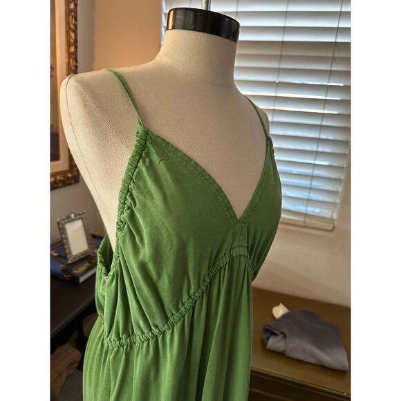 KUT FROM THE KLOTH Women's Green V-Neck Thea Tiered Ruffle Maxi Dress Size XL - Picture 7 of 8